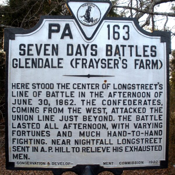 SEVEN DAYS BATTLES WAR MEMORIAL MARKER XII