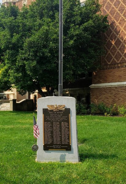 ROLL OF HONOR UNIONTOWN SUPREME SACRIFICE WAR MEMORIAL