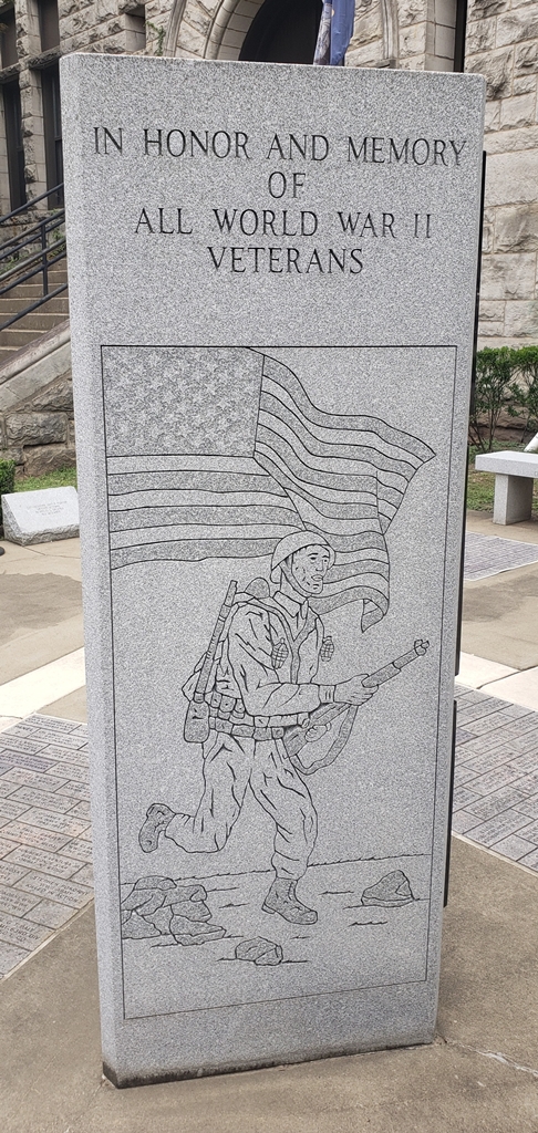 CITY OF UNIONTOWN WORLD WAR II MEMORIAL BACK