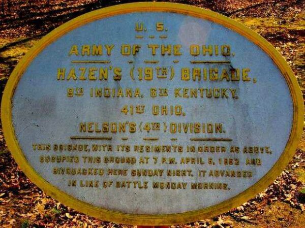 HAZEN’S 19TH BRIGADE MEMORIAL PLAQUE II