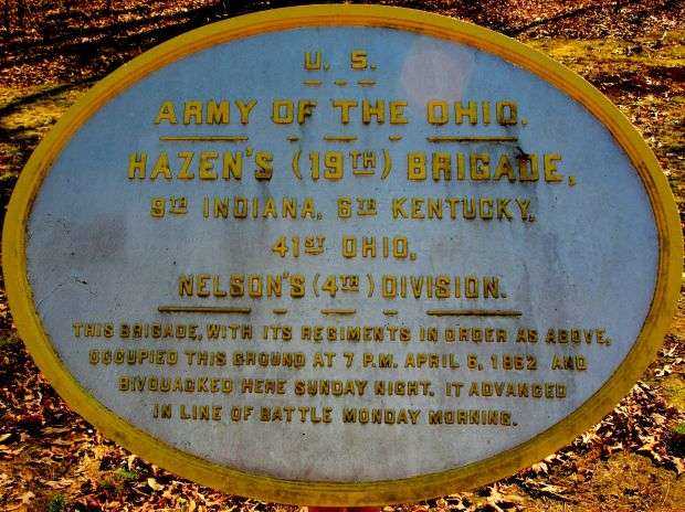 HAZEN’S 19TH BRIGADE MEMORIAL PLAQUE II