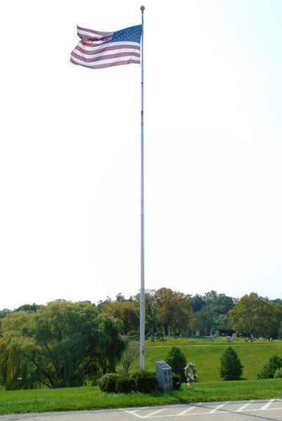 THE HOMEWOOD CEMETERY ALL WHO SERVED MEMORIAL FLAGPOLE