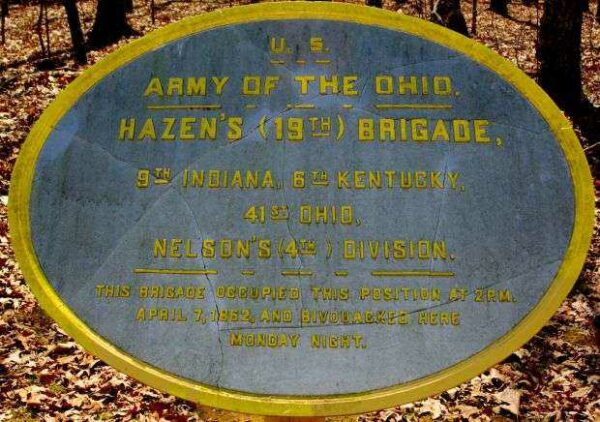 HAZEN’S 19TH BRIGADE MEMORIAL PLAQUE I