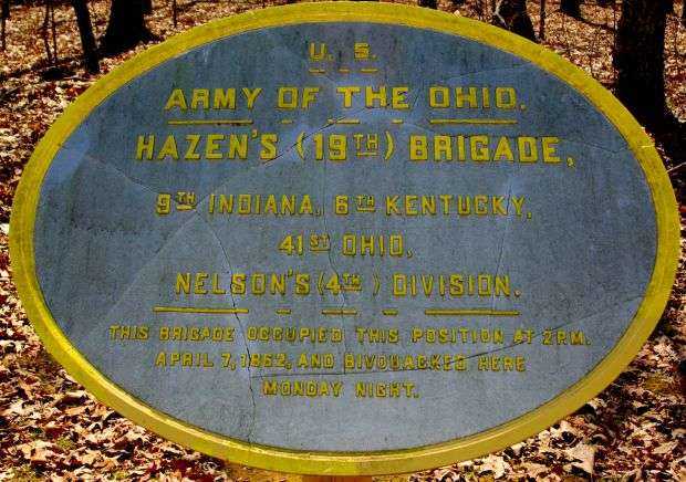 HAZEN’S 19TH BRIGADE MEMORIAL PLAQUE I
