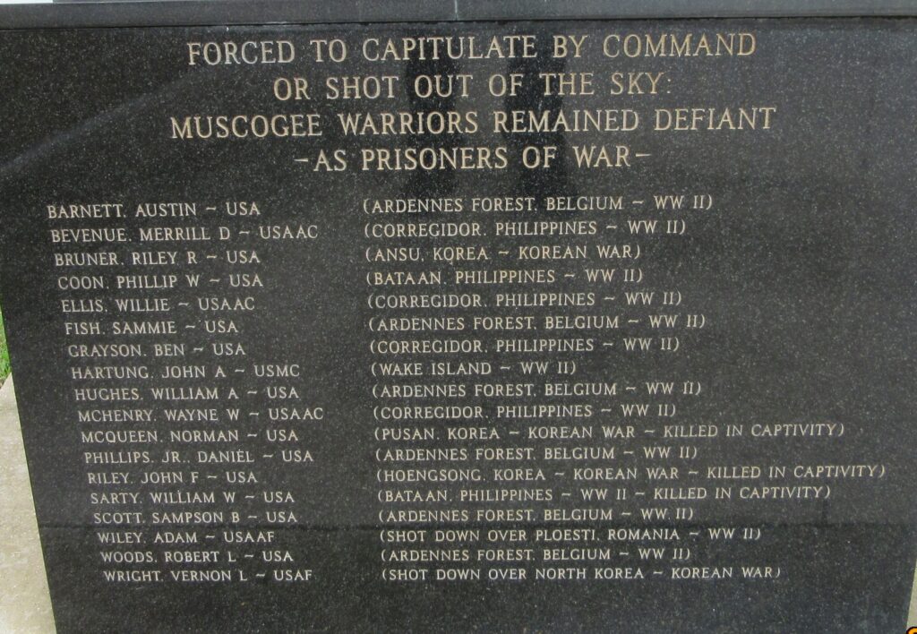 FORCED TO CAPITULATE WAR MEMORIAL STONE