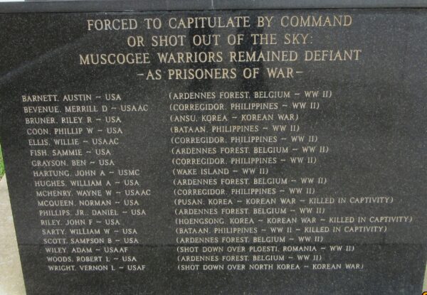 FORCED TO CAPITULATE WAR MEMORIAL STONE