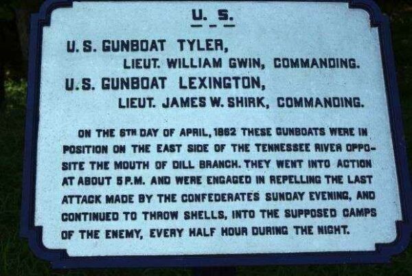 U.S. GUNBOAT TYLER AND LEXINGTON MEMORIAL PLAQUE