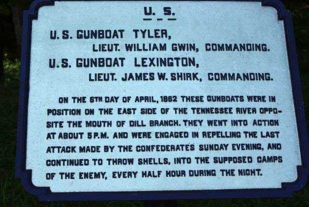 U.S. GUNBOAT TYLER AND LEXINGTON MEMORIAL PLAQUE