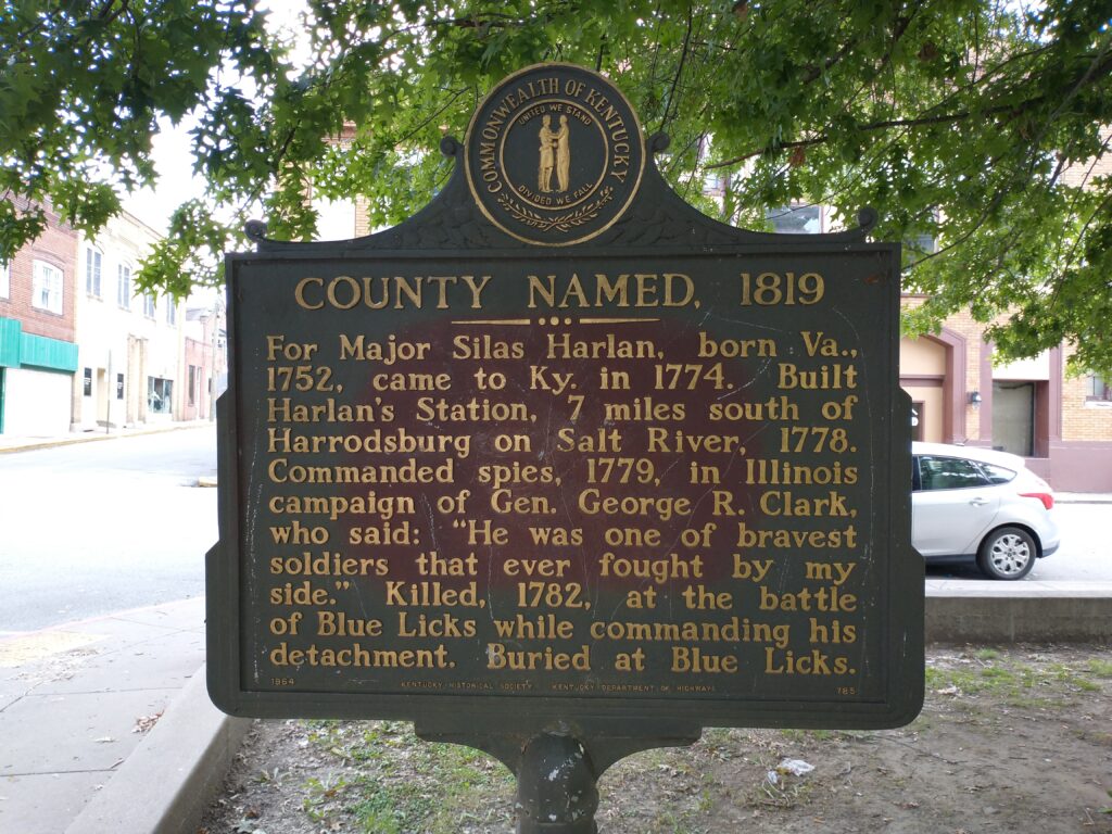 COUNTY NAMES, 1819 REVOLUTIONARY WAR MEMORIAL MARKER