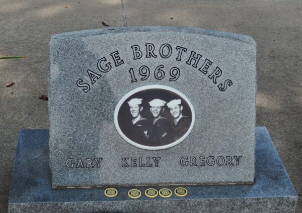THE SAGE BROTHERS WAR MEMORIAL CENTER STONE