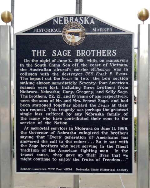 THE SAGE BROTHERS WAR MEMORIAL MARKER