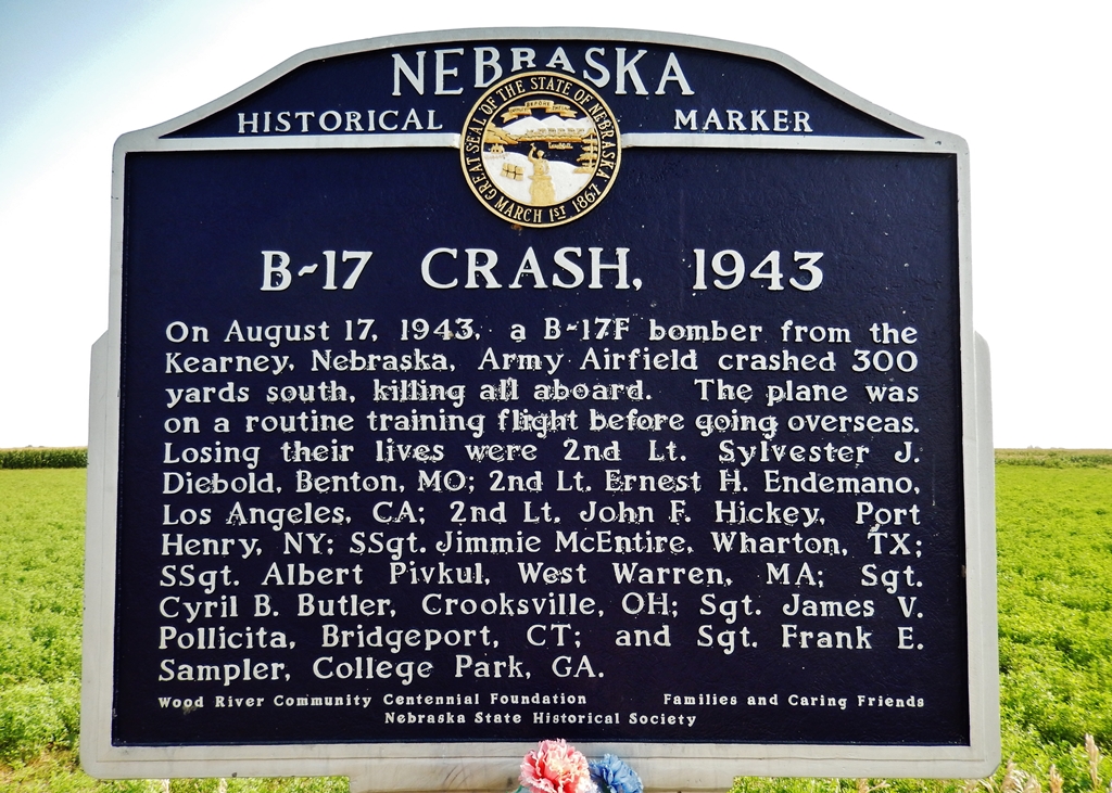 B-17 CRASH 1943 MEMORIAL MARKER