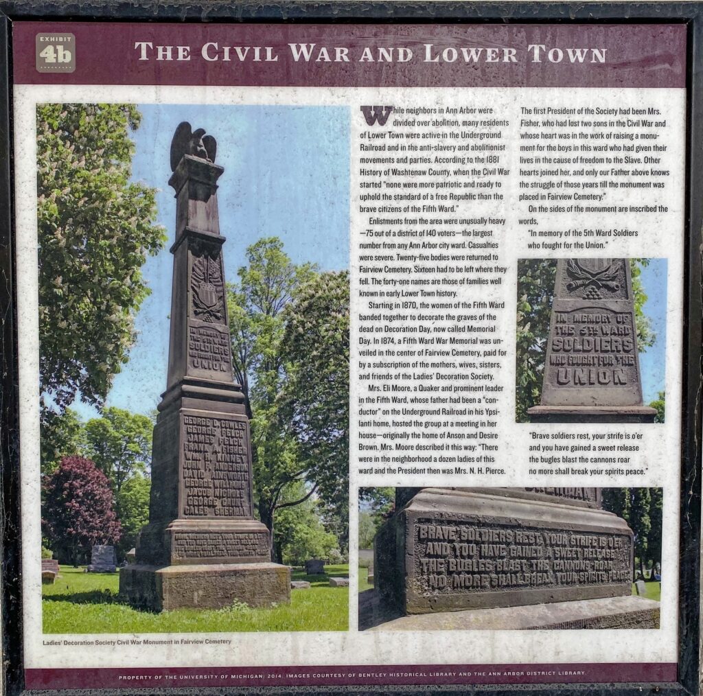 THE CIVIL WAR AND LOWER TOWN MEMORIAL PANEL