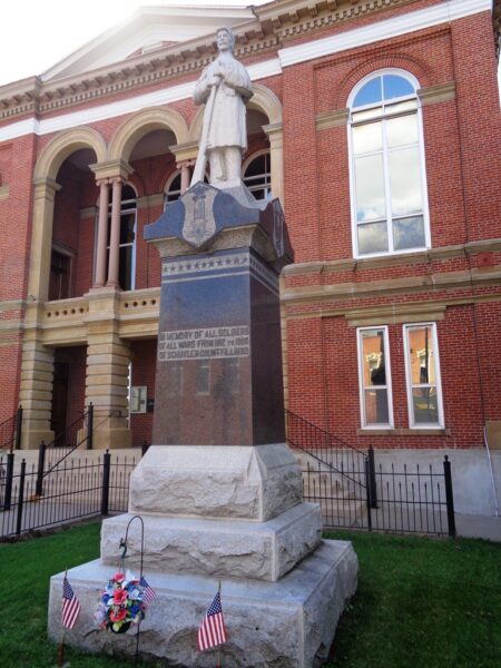 SCHUYLER COUNTY ILLINOIS ALL WARS FROM 1812 TO 1900 MEMORIAL