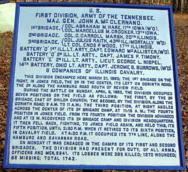 U.S. FIFTH DIVISION ARMY OF THE TENNESSEE MEMORIAL PALQUE