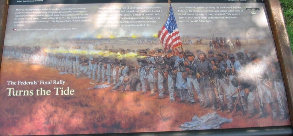 THE FEDERALS’ FINAL RALLY TURNS THE TIDE WAR MEMORIAL PANEL