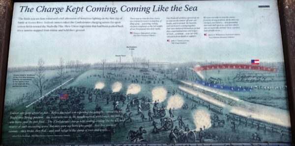 THE CHARGE KEPT COMING, WAR MEMORIAL PANEL