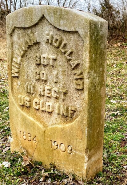 WILLIAM HOLLAND WAR MEMORIAL CEMETERY STONE