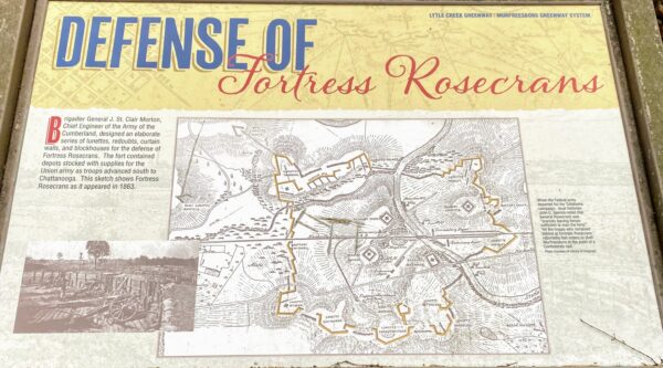 DEFENSE OF FORTRESS ROSECRANS WAR MEMORIAL PANEL