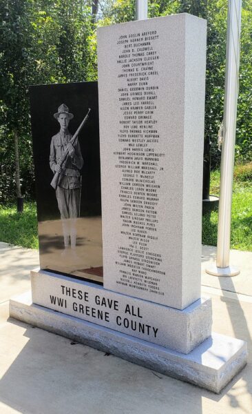 GREENE COUNTY WORLD WAR I MEMORIAL