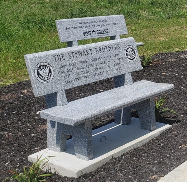 THE STEWART BROTHERS WAR MEMORIAL BENCH