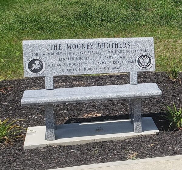 THE MOONEY BROTHERS WAR MEMORIAL BENCH