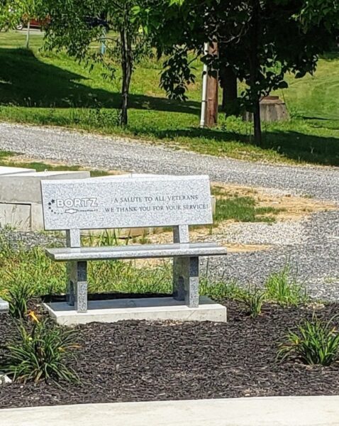 A SALUTE TO ALL VETERANS MEMORIAL BENCH