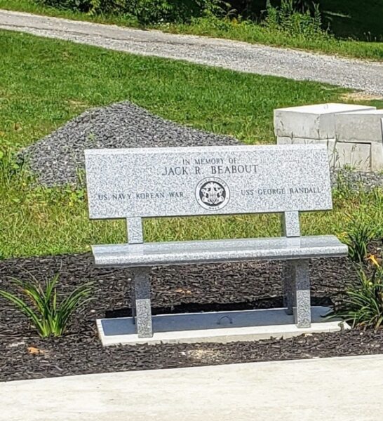 JACK R. BEABOUT WAR MEMORIAL BENCH