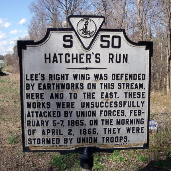 HATCHER’S RUN S50 WAR MEMORIAL MARKER