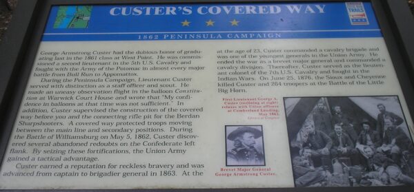 CUSTER’S COVERED WAY MEMORIAL PANEL