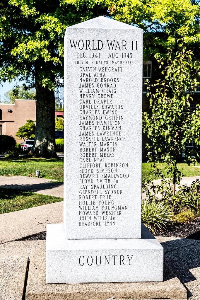 GRANT COUNTY VETERANS MEMORIAL SIDE B