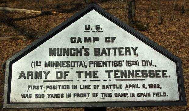 CAMP OF MUNCH’S BATTERY MEMORIAL PLAQUE