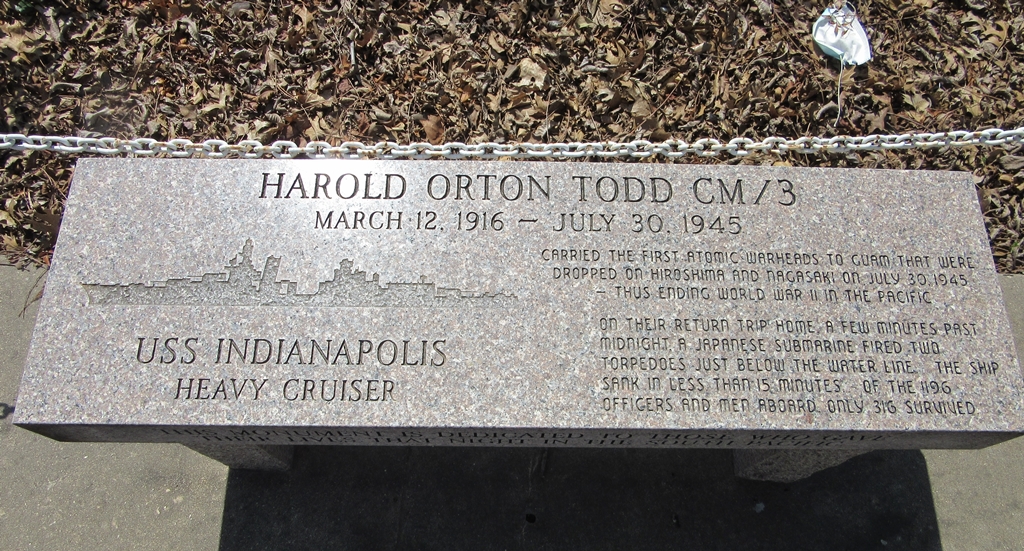 PONTOTOC COUNTY WAR MEMORIAL BENCH