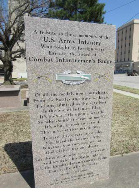 PONTOTOC COUNTY WAR MEMORIAL STONE D