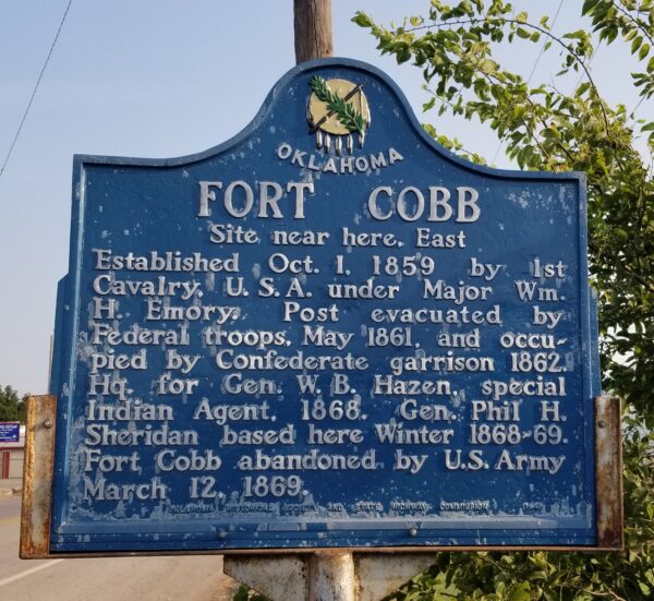 FORT COBB MEMORIAL MARER