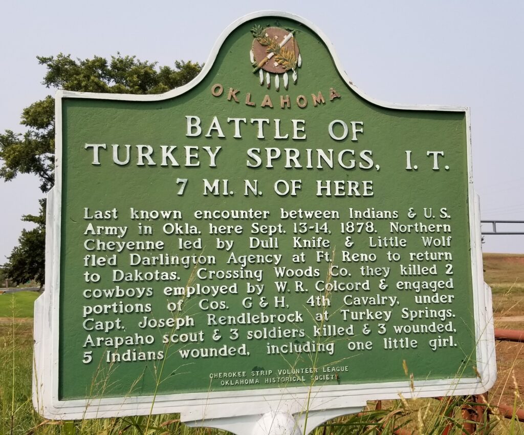 BATTLE OF TURKEY SPRINGS WAR MEMORIAL MARKER