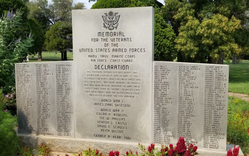 MEMORIAL FOR THE VETERANS OF THE UNITED STATES ARMED FORCES