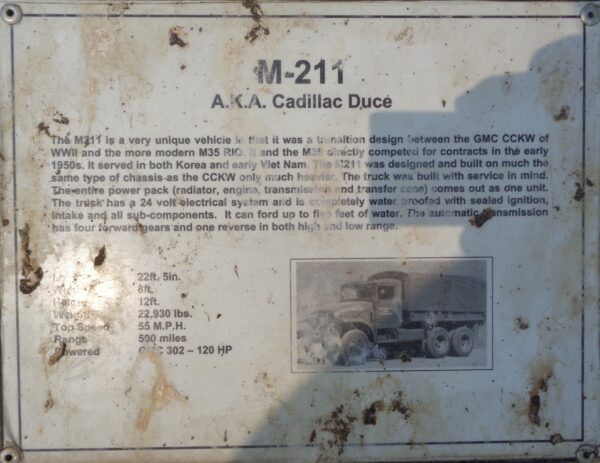 M-211 A.K.A. CADILLAC DUCE MEMORIAL PLAQUE