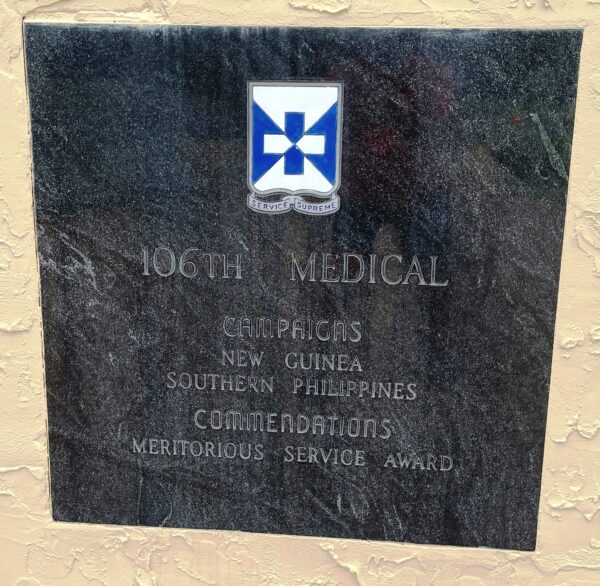 FLORIDA REGIMENTAL MEMORIAL PLAQUE C