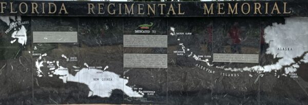 FLORIDA REGIMENTAL MEMORIAL PLAQUE A