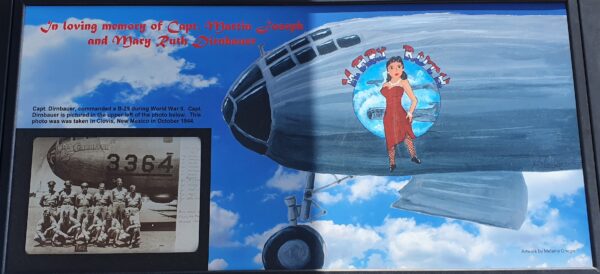 SILVERPLATE AND SADDLETREE BOMBERS MEMORIAL PLAQUE B