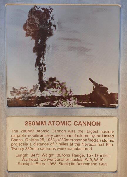 280 MM ATOMIC CANNON MEMORIAL PLAQUE A