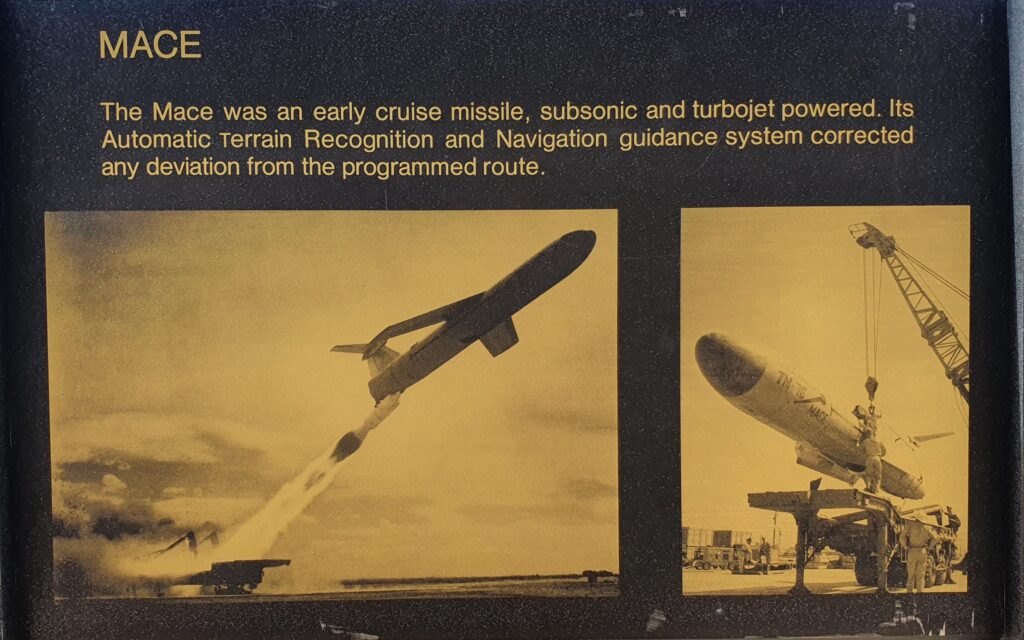 MACE MEMORIAL MISSILE PLAQUE