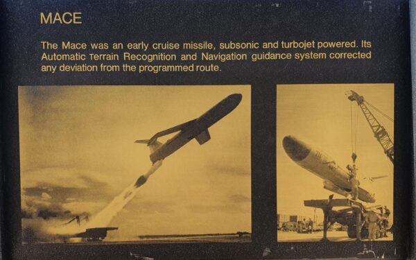 MACE MEMORIAL MISSILE PLAQUE