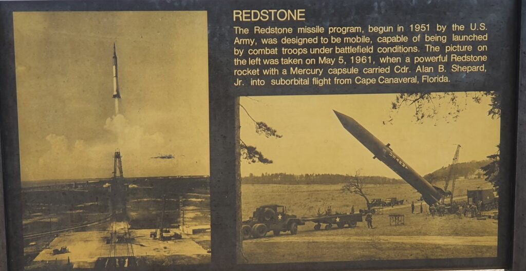 REDSTONE MISSILE MEMORIAL PLAQUE