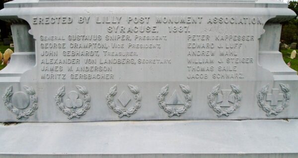 LILLY POST NO. 66 G.A.R. CIVIL WAR MEMORIAL STONE A