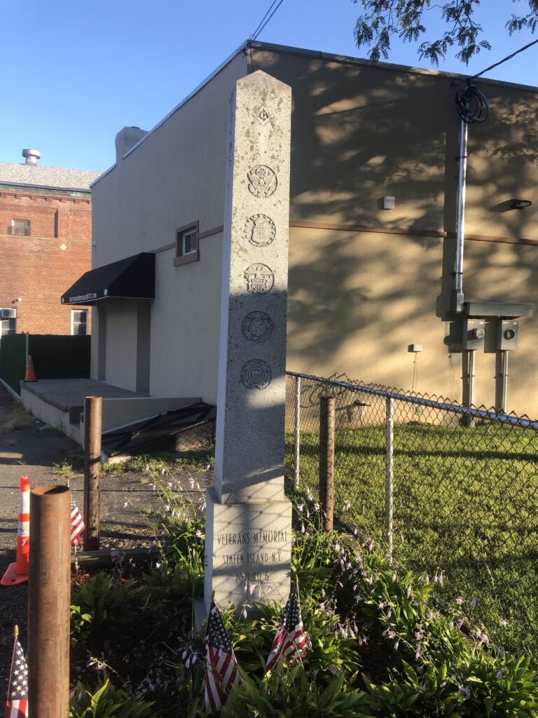 VETERANS MEMORIAL STATEN ISLAND, N.Y. POST NO. 6 MEMORIAL