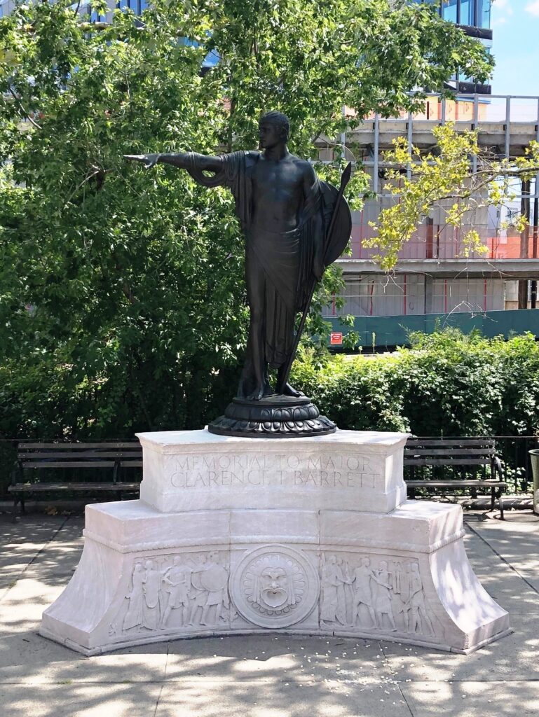 MEMORIAL TO MAJOR CLARENCE T BARRETT