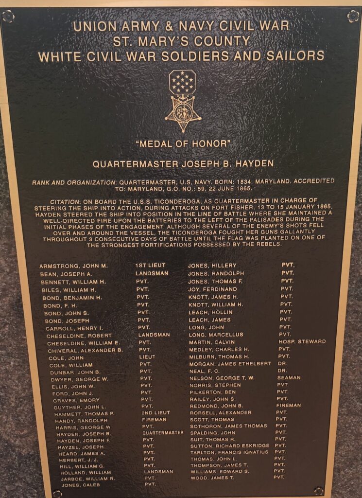 UNITED STATES COLORED TROOPS CIVIL WAR MEMORIAL PLAQUE D