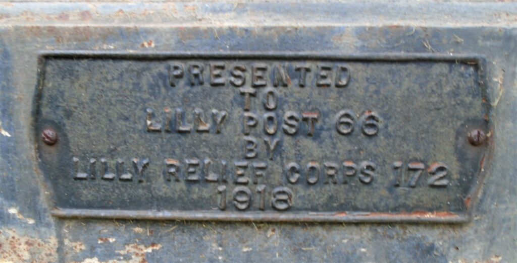 LILLY RELIEF CORPS 172 CIVIL WAR MEMORIAL FLOWER POT PLAQUE